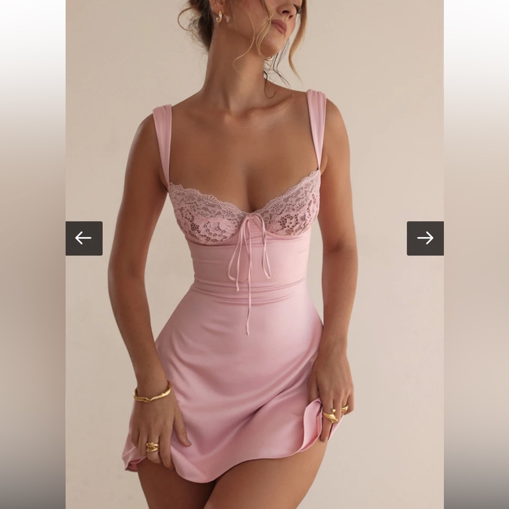 SOLD 💔 House of CB Adriana Dress in Rose Size Small